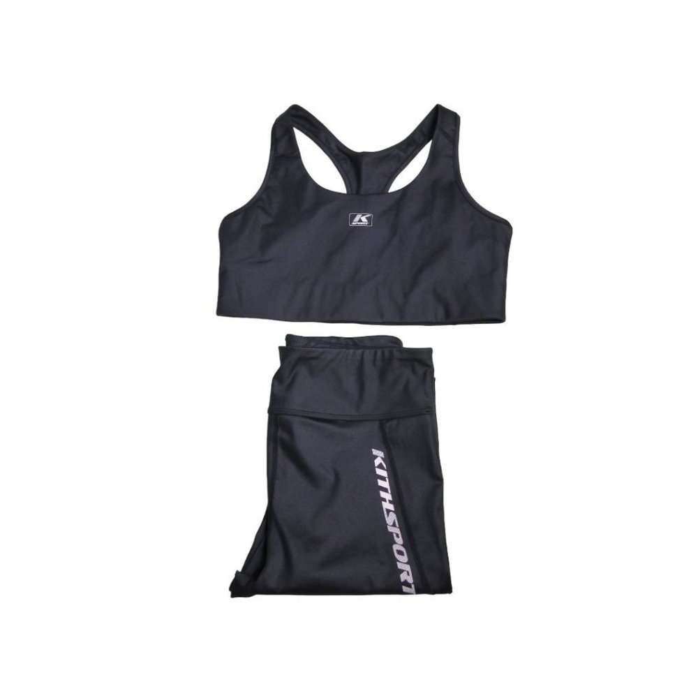 KIth Sport Set Sports Bianca Sports Bra and Carrie Tights Black Size Large